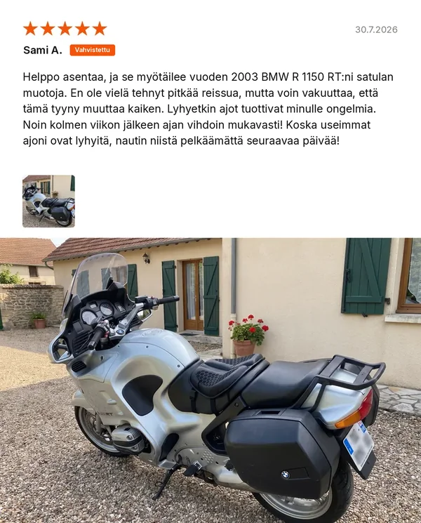 Vahvistettu asiakasarvostelu