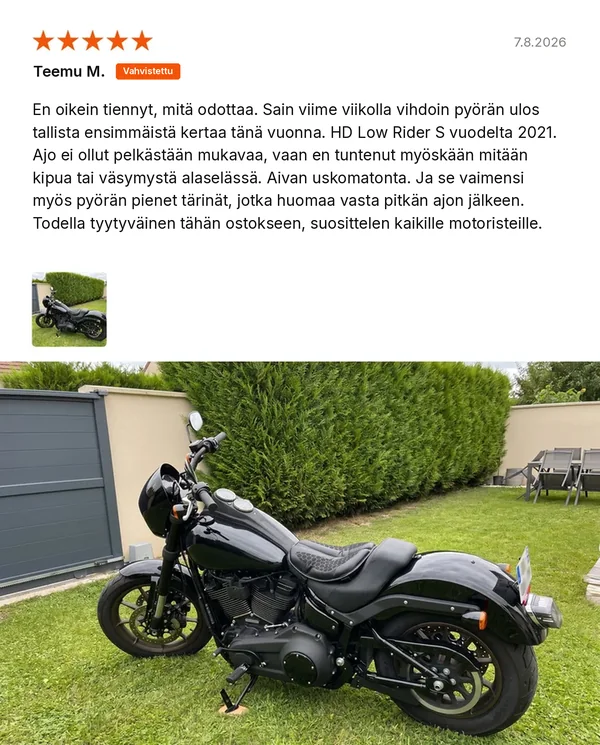 Vahvistettu asiakasarvostelu