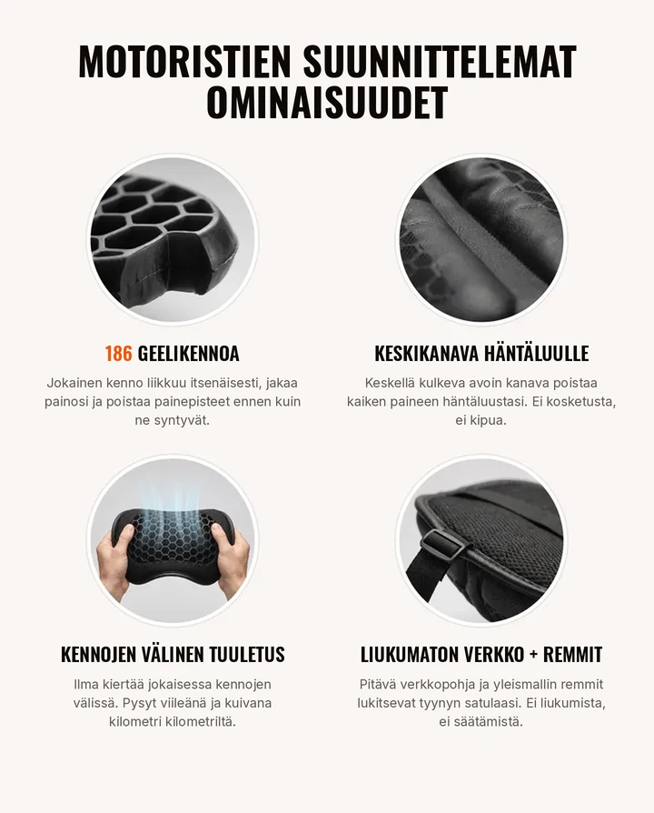Motoristien suunnittelemat ominaisuudet