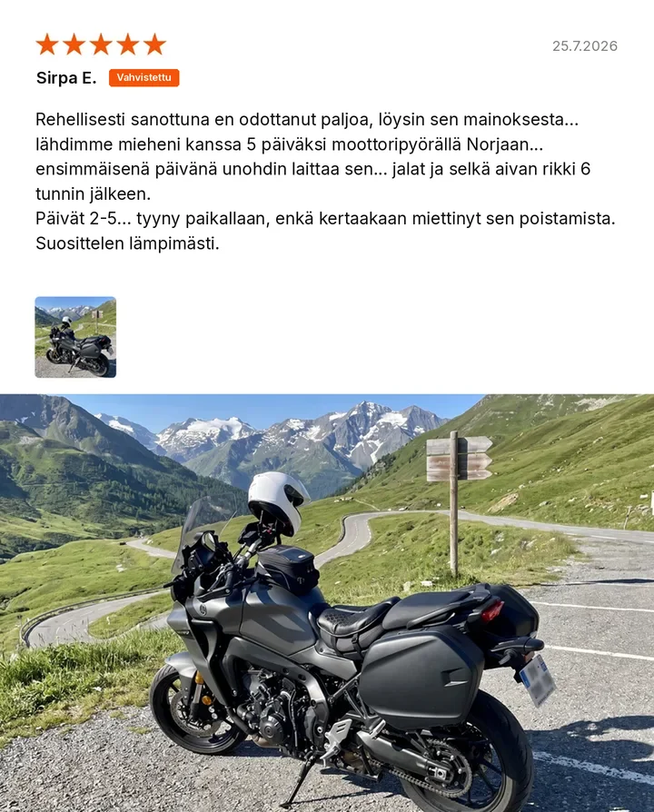 Vahvistettu arvostelu: Sirpa E.